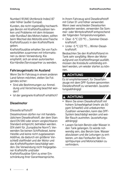 2024-2025 Kia Sportage Bedienungsanleitung | Deutsch