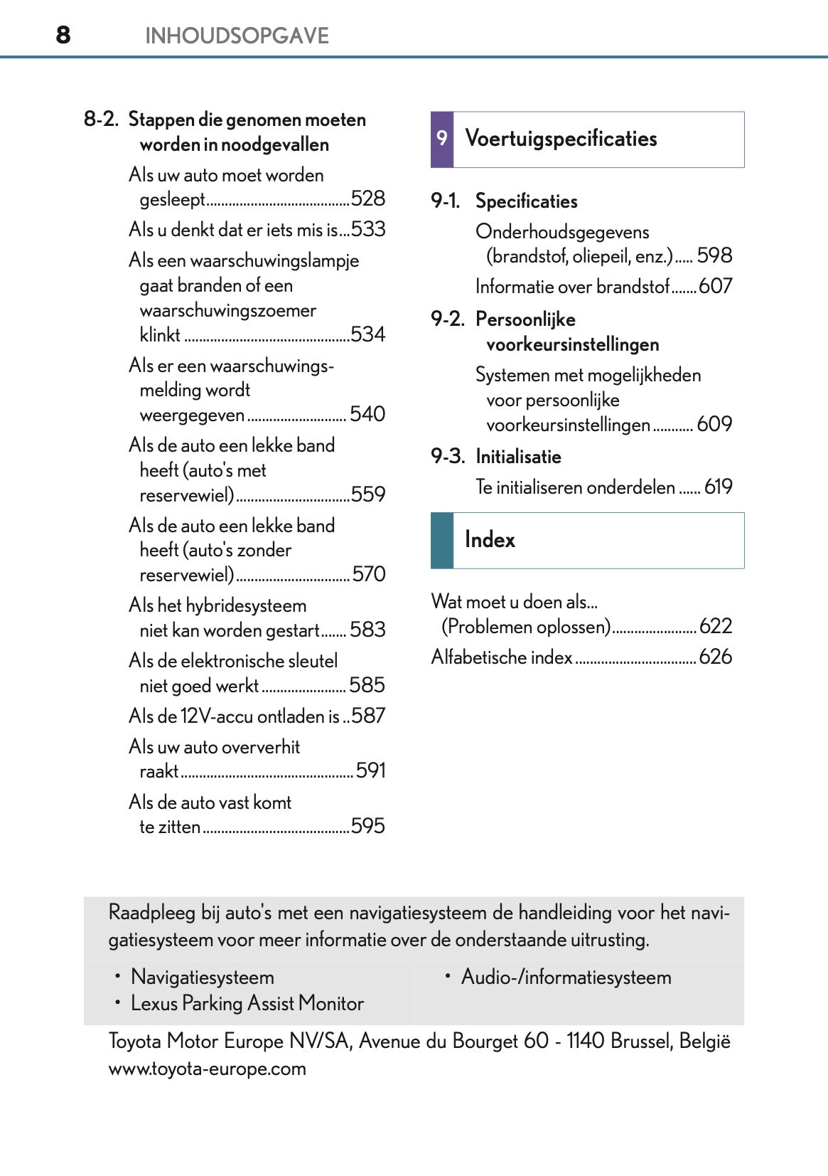 2016-2017 Lexus CT 200h Owner's Manual | Dutch