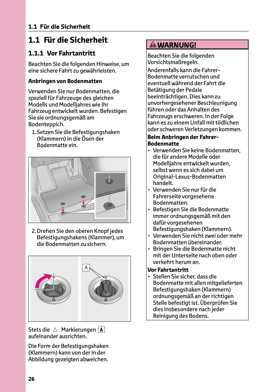 2025-2026 Lexus LBX Owner's Manual | German