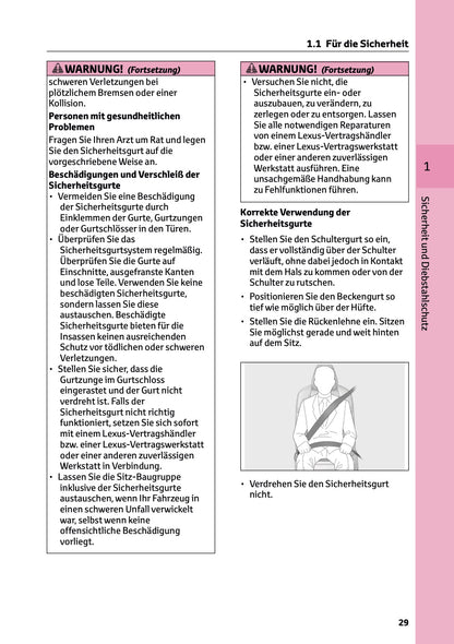 2025-2026 Lexus LBX Owner's Manual | German