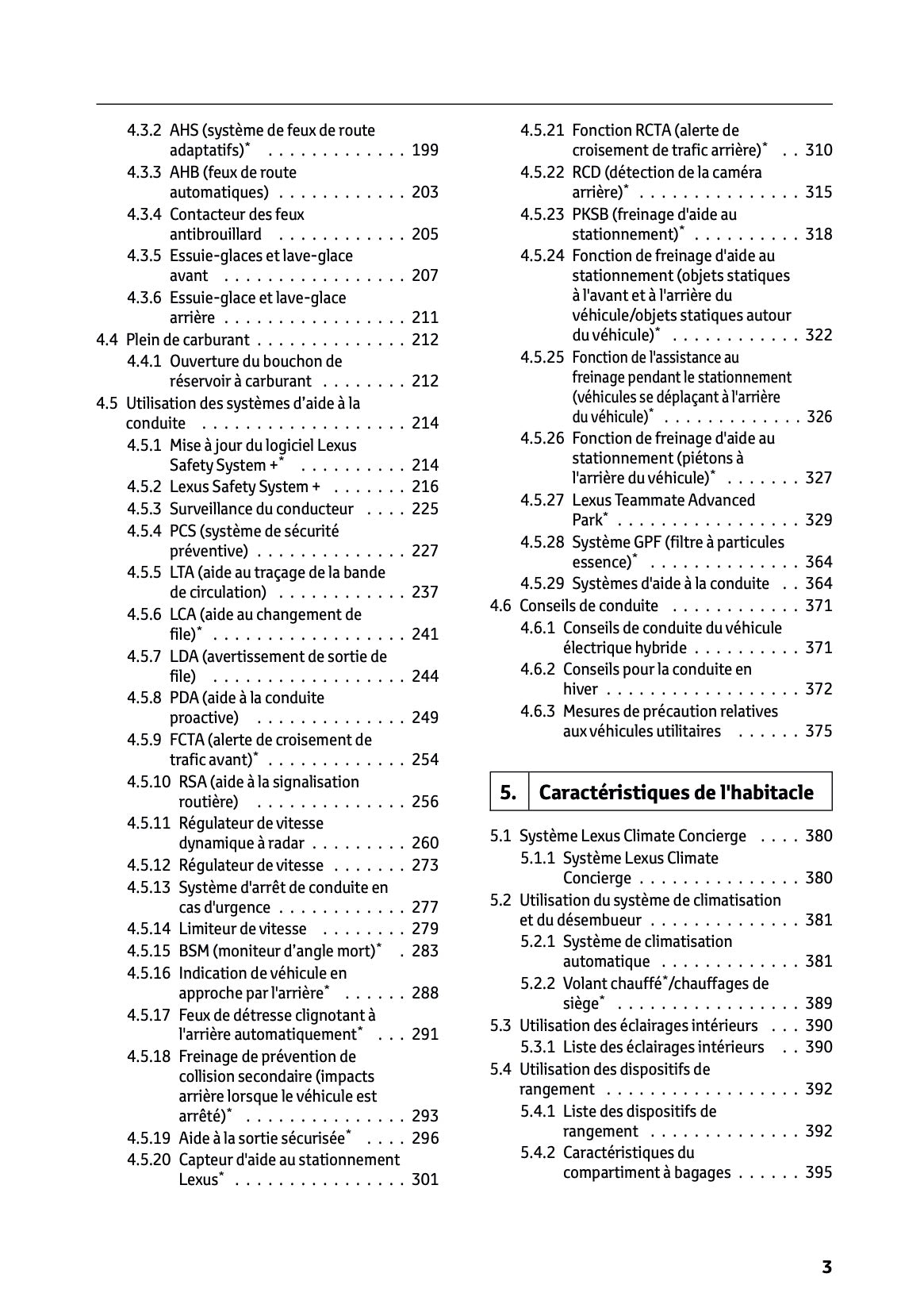 2025-2026 Lexus LBX Owner's Manual | French