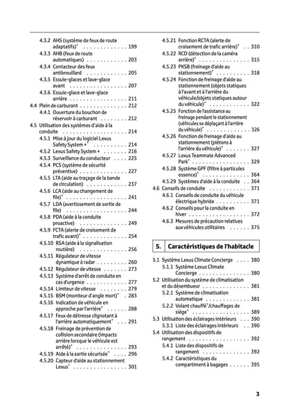 2025-2026 Lexus LBX Owner's Manual | French