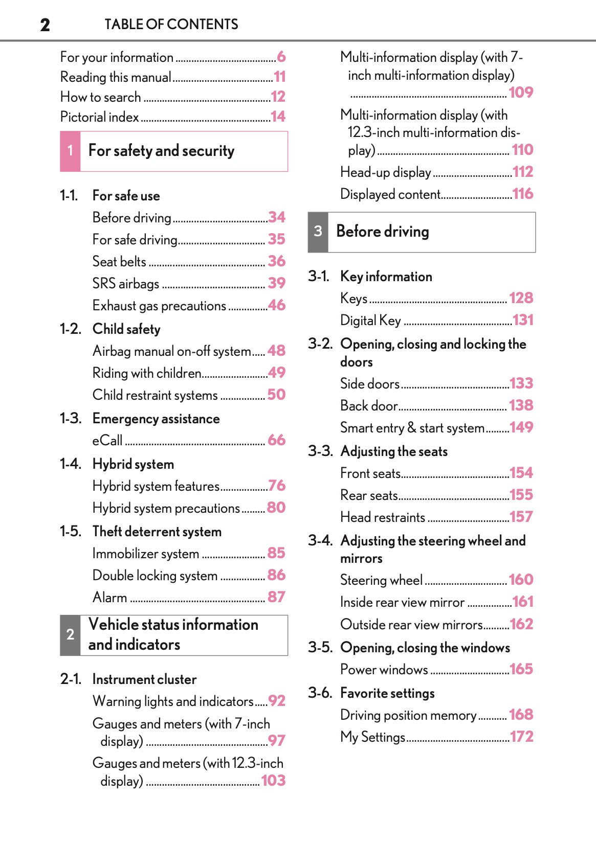 2025-2026 Lexus LBX Owner's Manual | English
