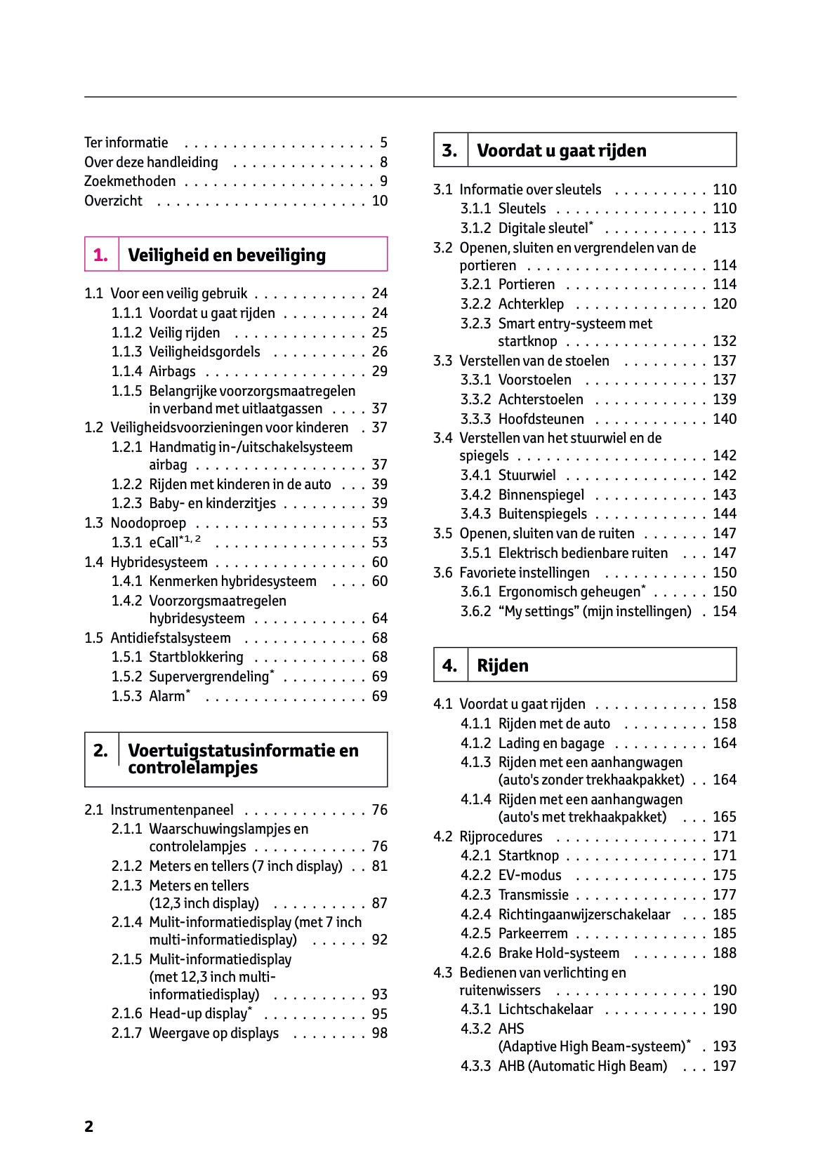 2024-2025 Lexus LBX Owner's Manual | Dutch