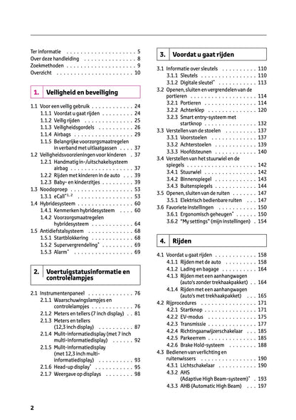 2024-2025 Lexus LBX Owner's Manual | Dutch