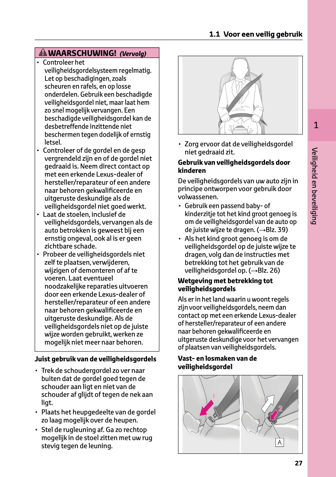 2024-2025 Lexus LBX Owner's Manual | Dutch