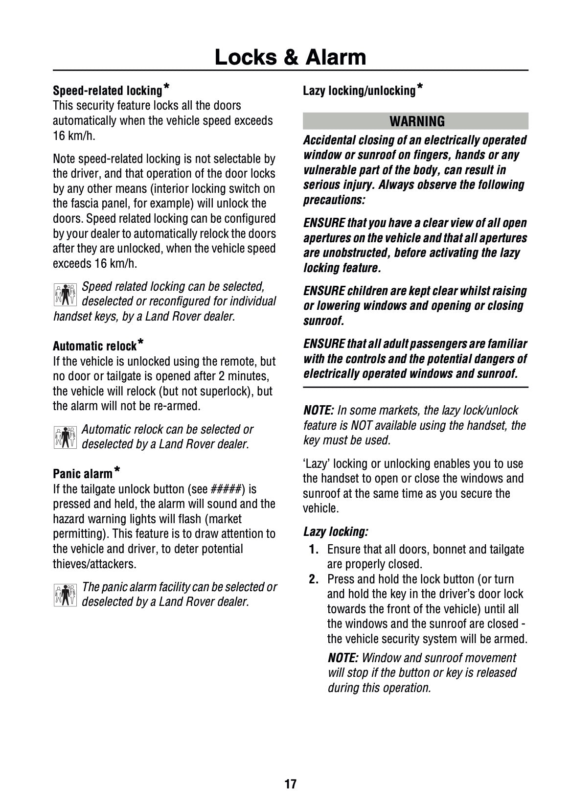 2002 Land Rover Range Rover Owner's Manual | English