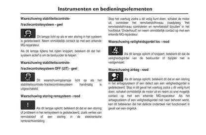 2020-2023 MG Ehs PHEV Bedienungsanleitung | Niederländisch