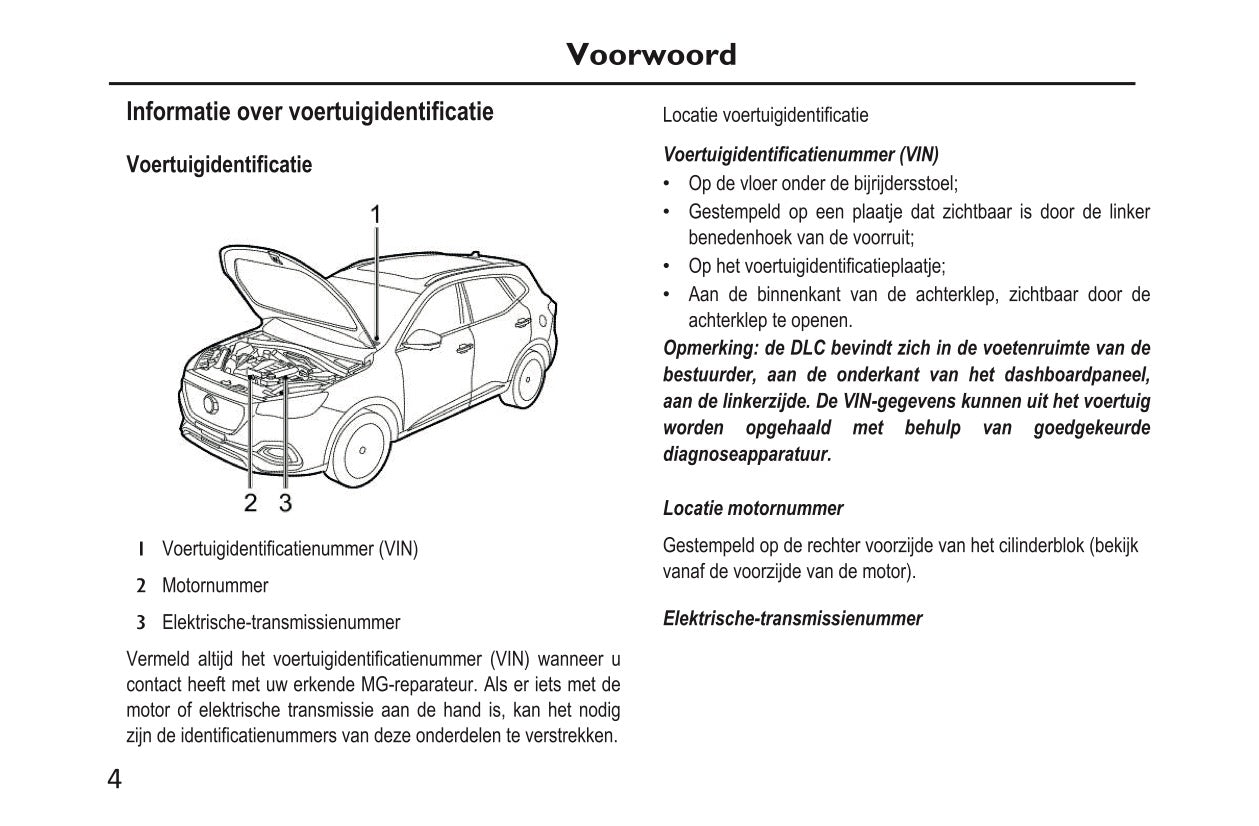 2020-2023 MG Ehs PHEV Bedienungsanleitung | Niederländisch