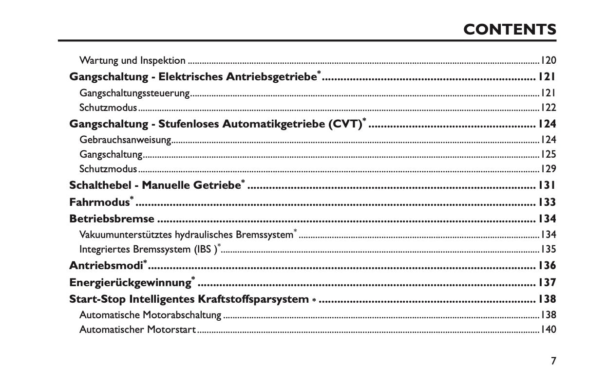 2025 MG MG3 Owner's Manual | German