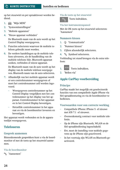 2022-2023 Mini Cabrio Gebruikershandleiding | Nederlands