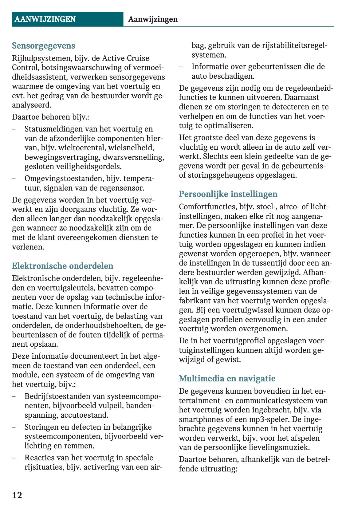 2021-2022 Mini Clubman Owner's Manual | Dutch