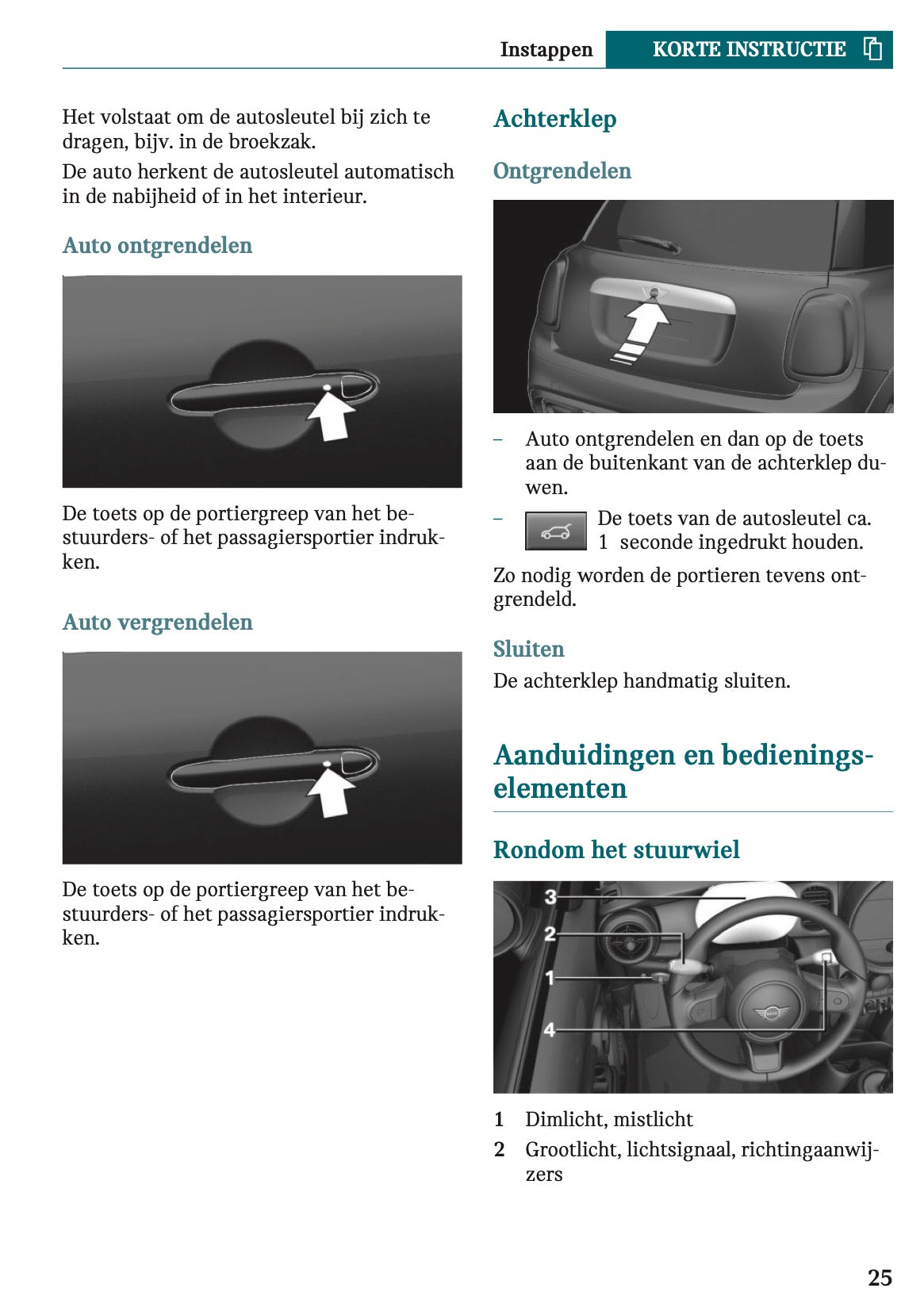 2023 Mini Cooper SE Gebruikershandleiding | Nederlands