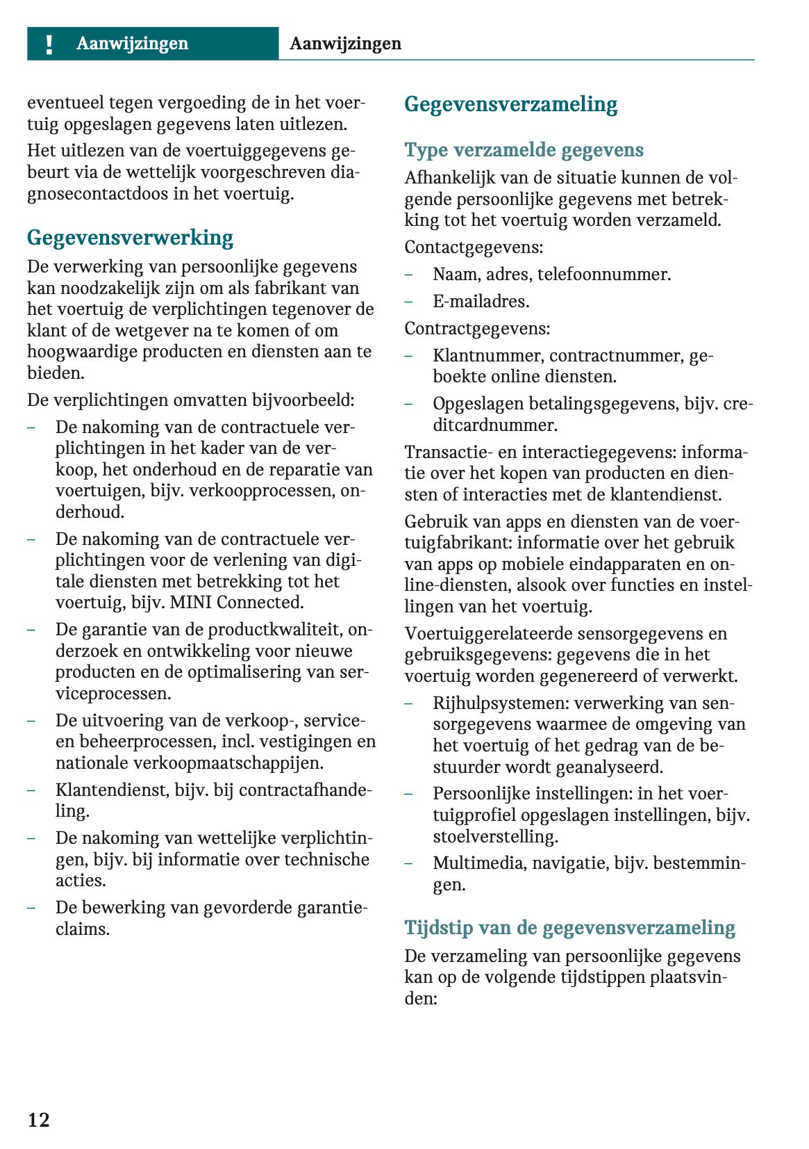 2025-2026 Mini Cooper Gebruikershandleiding | Nederlands