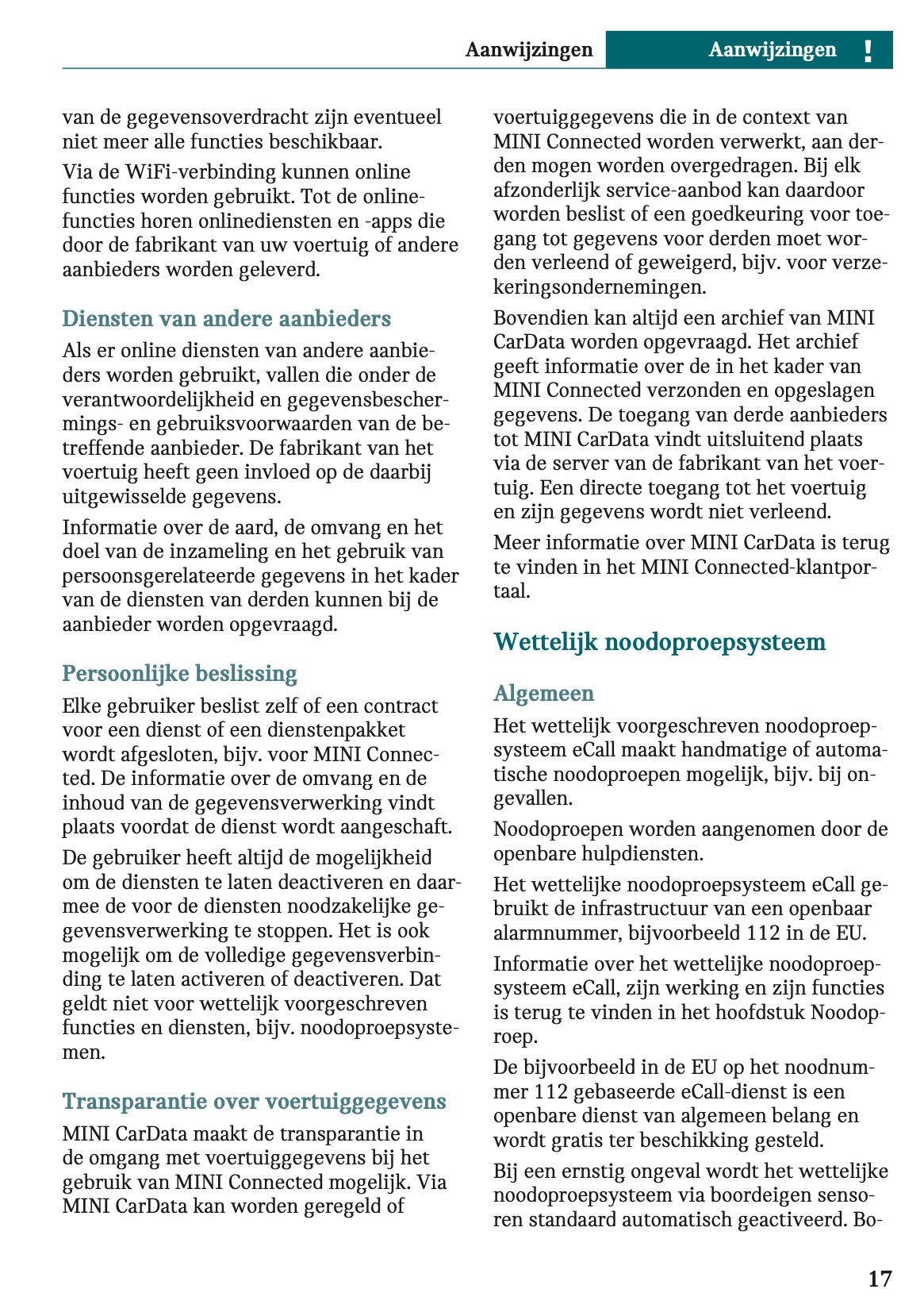 2025-2026 Mini Cooper Gebruikershandleiding | Nederlands