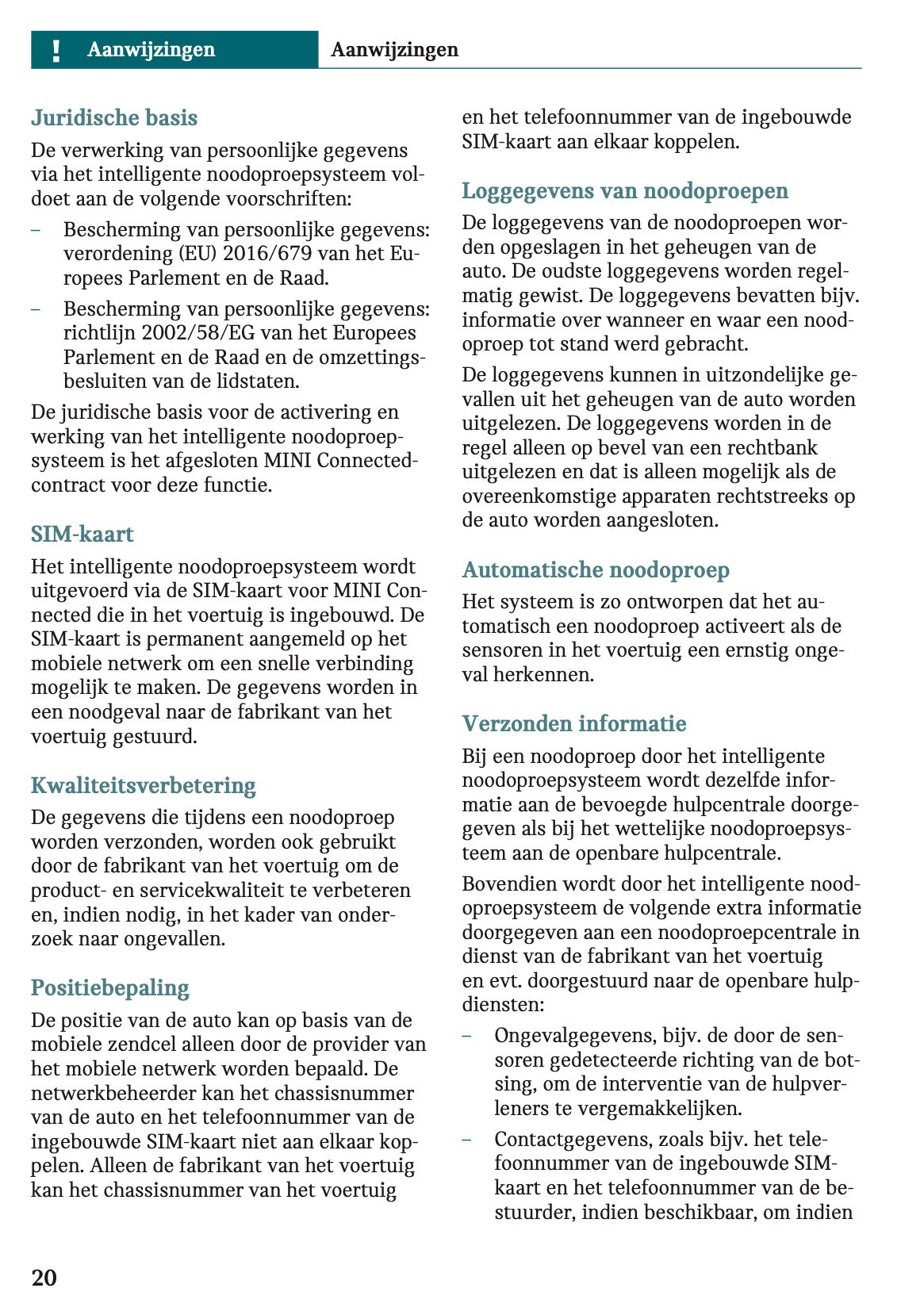 2025-2026 Mini Cooper Gebruikershandleiding | Nederlands