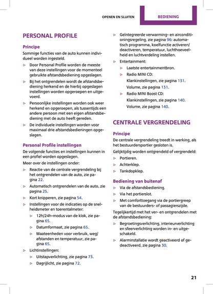 2015 Mini Countryman/Paceman Owner's Manual | Dutch