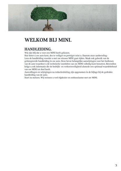 2022 Mini Countryman Owner's Manual | Dutch