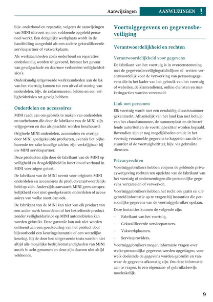 2022 Mini Countryman Owner's Manual | Dutch
