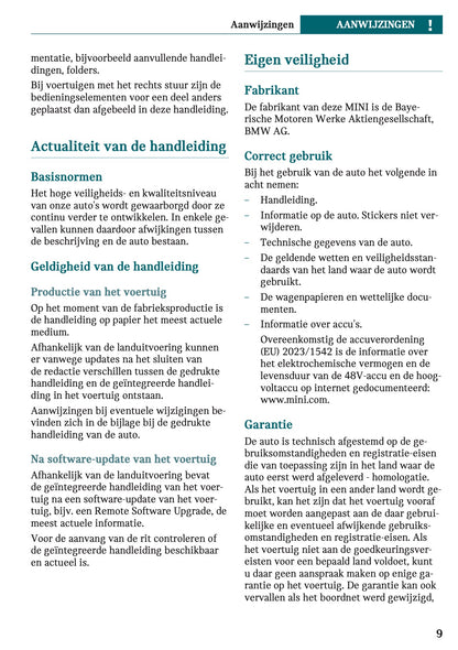 2024 Mini Countryman Gebruikershandleiding | Nederlands