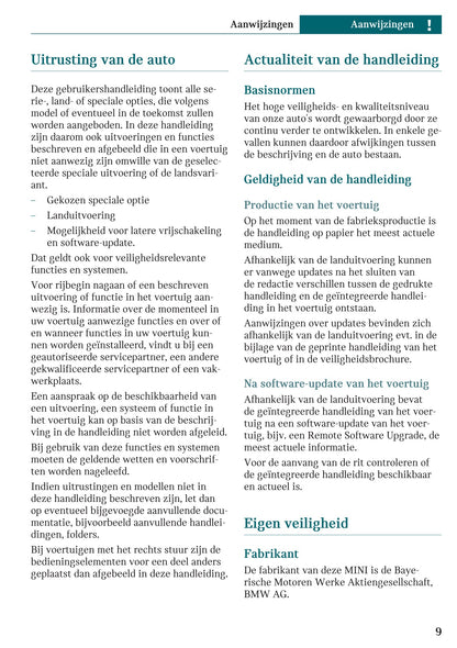 2025-2026 Mini Countryman Owner's Manual | Dutch
