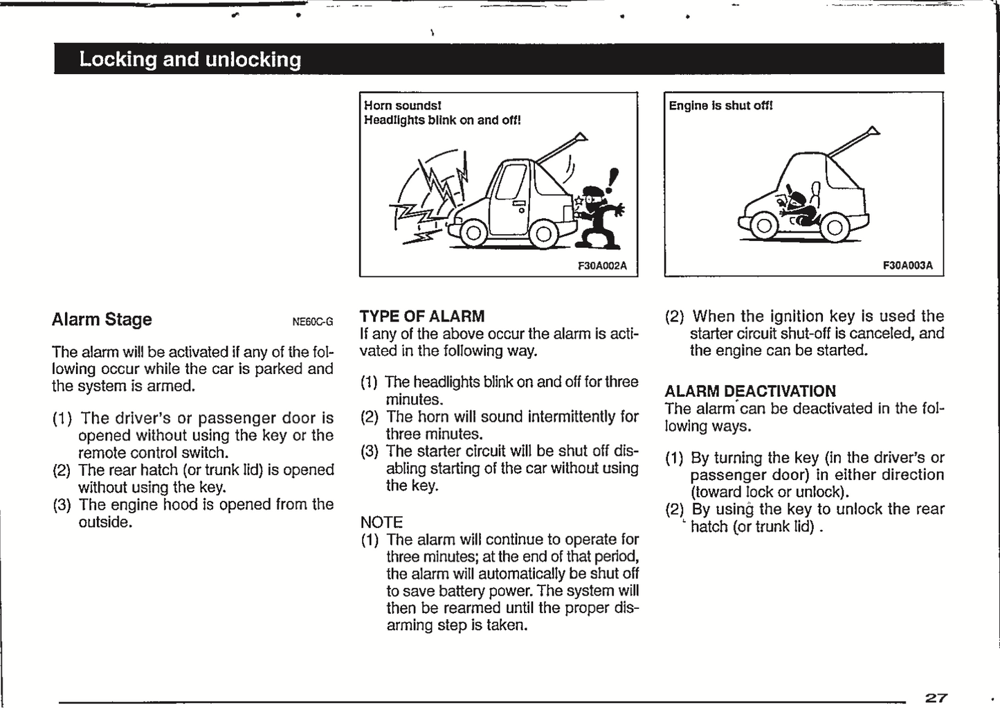 1998 Mitsubishi Eclipse Owner's Manual | English