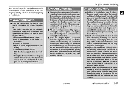 2026 Mitsubishi Outlander PHEV Owner's Manual | Dutch