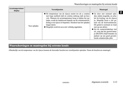 2025 Mitsubishi Outlander PHEV Gebruikershandleiding | Nederlands