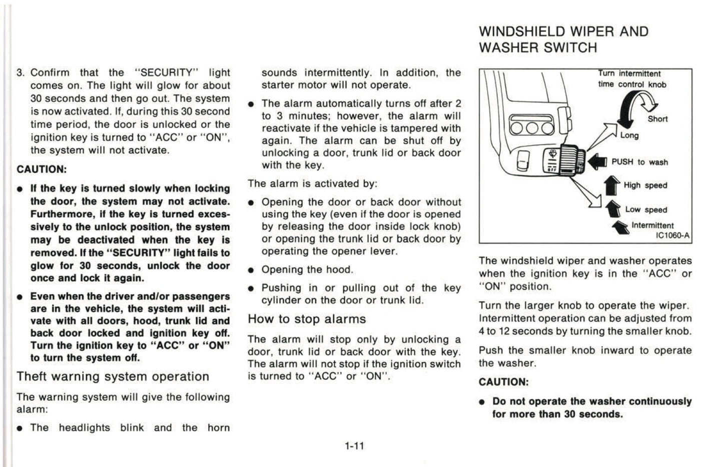 1994 Nissan 300ZX Owner's Manual | English