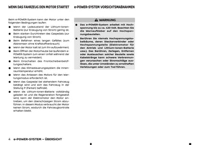 2026 Nissan Qashqai e-Power Bedienungsanleitung | Deutsch