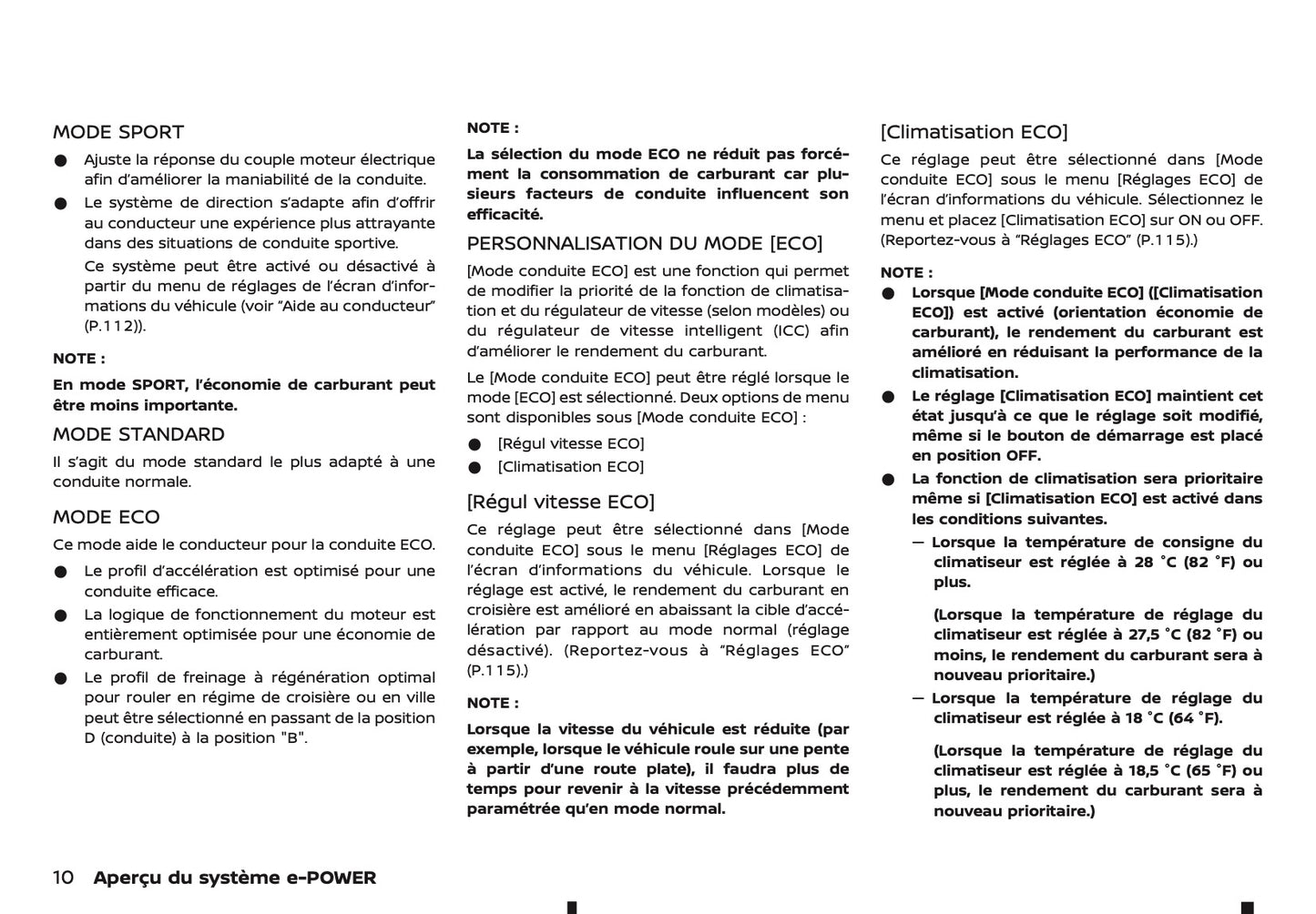 2026 Nissan Qashqai e-Power Owner's Manual | French