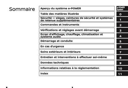2026 Nissan Qashqai e-Power Owner's Manual | French