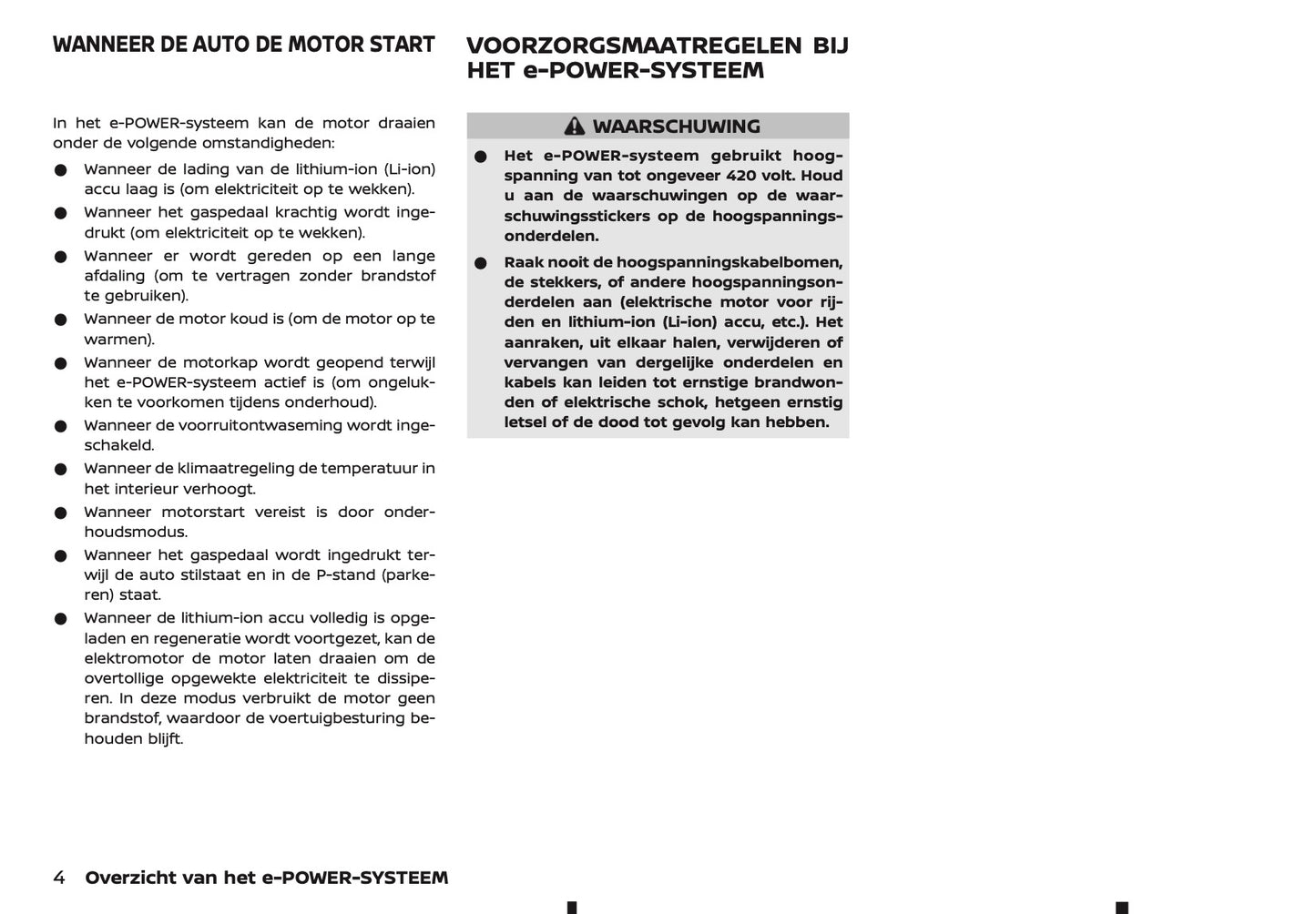 2026 Nissan Qashqai e-Power Gebruikershandleiding | Nederlands