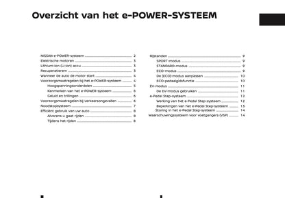 2026 Nissan Qashqai e-Power Gebruikershandleiding | Nederlands