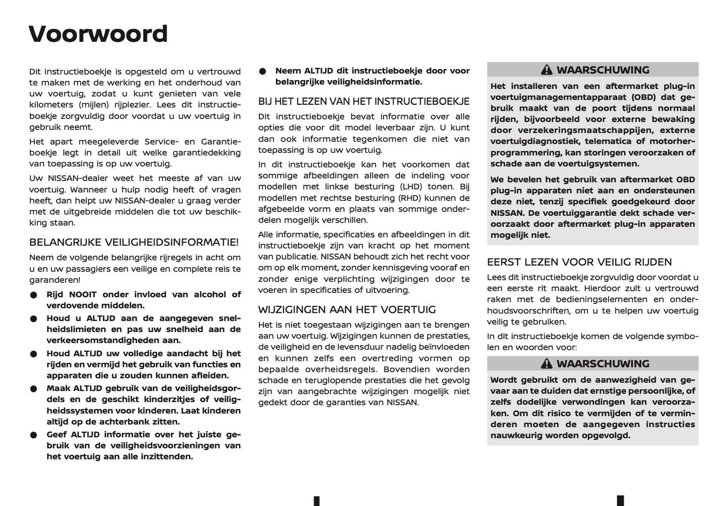 2025-2026 Nissan Qashqai Owner's Manual | Dutch
