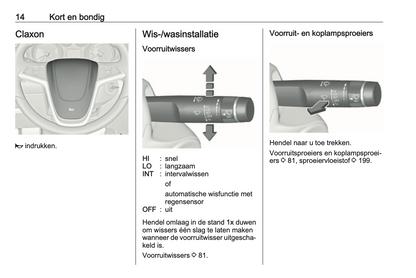 2016 Opel Cascada Owner's Manual | Dutch