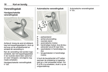 2016 Opel Cascada Owner's Manual | Dutch