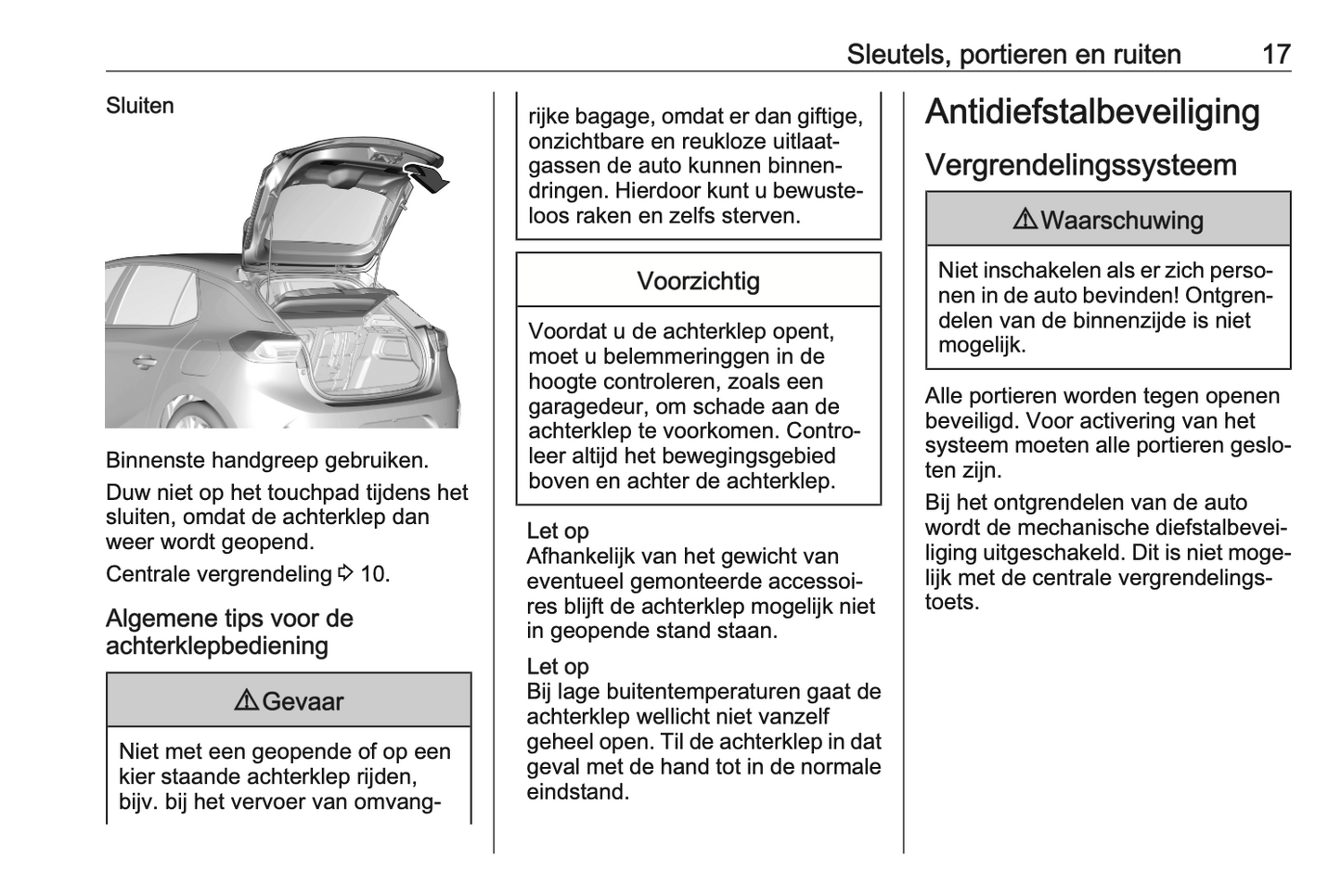 2023 Opel Corsa/Corsa-e Owner's Manual | Dutch