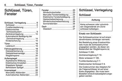 2023-2024 Opel Crossland Owner's Manual | German