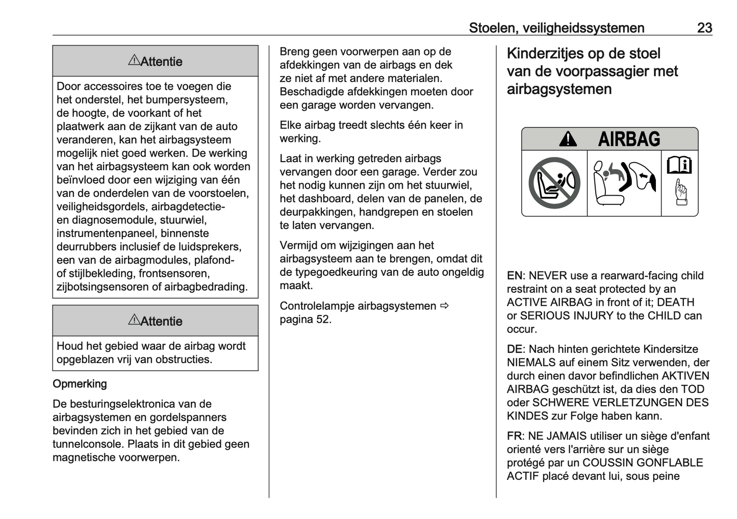 2024-2025 Opel Frontera Gebruikershandleiding | Nederlands