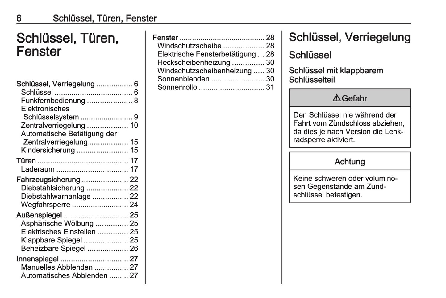 2023-2024 Opel Grandland Owner's Manual | German