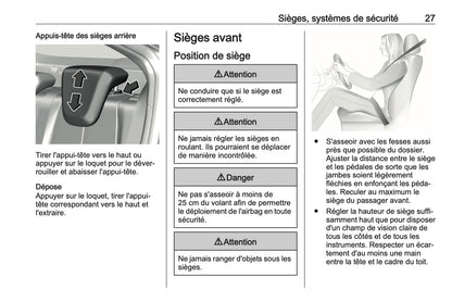 2023 Opel Mokka Owner's Manual | French