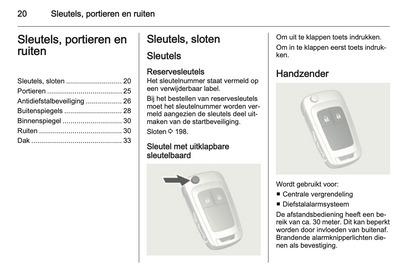 2013-2014 Opel Mokka Owner's Manual | Dutch