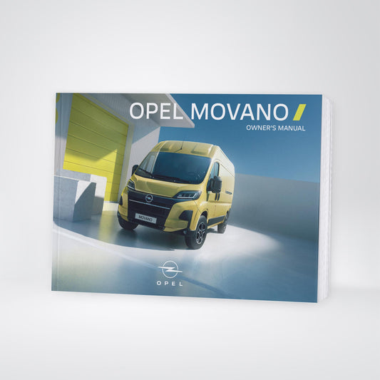 2026 Opel Movano Owner's Manual | English