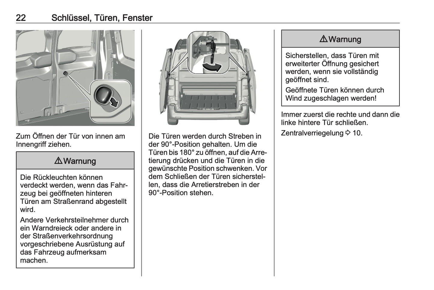 2023-2024 Opel Vivaro Owner's Manual | German
