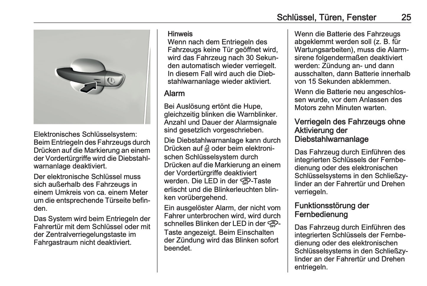 2023-2024 Opel Vivaro Owner's Manual | German