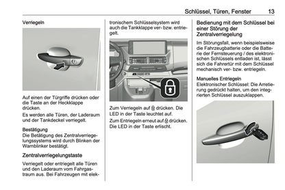 2024-2025 Opel Vivaro Bedienungsanleitung | Deutsch