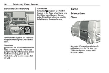 2024-2025 Opel Vivaro Bedienungsanleitung | Deutsch