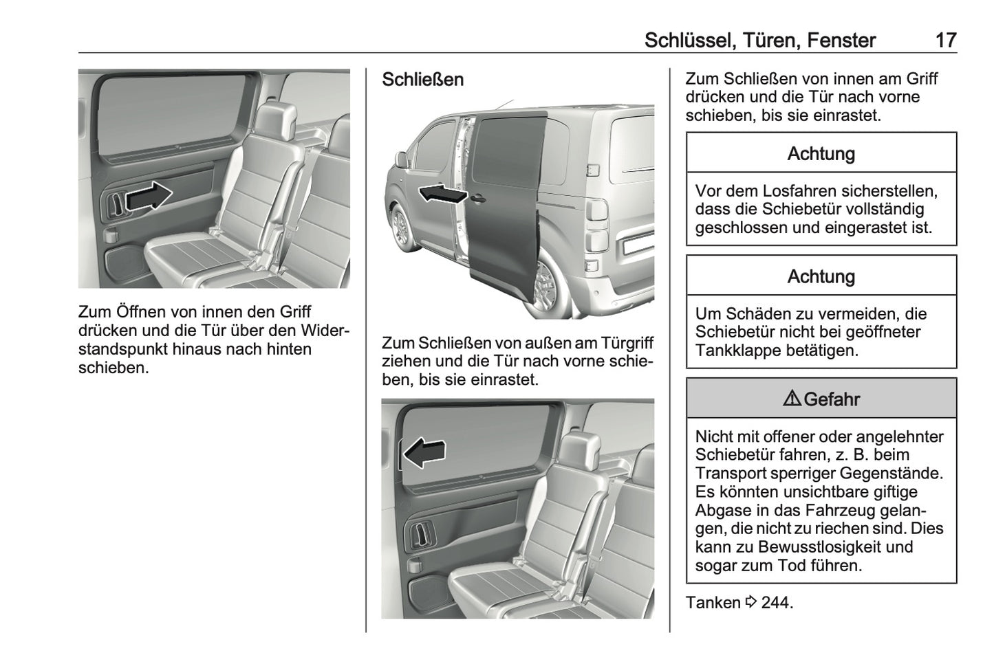 2024-2025 Opel Vivaro Bedienungsanleitung | Deutsch