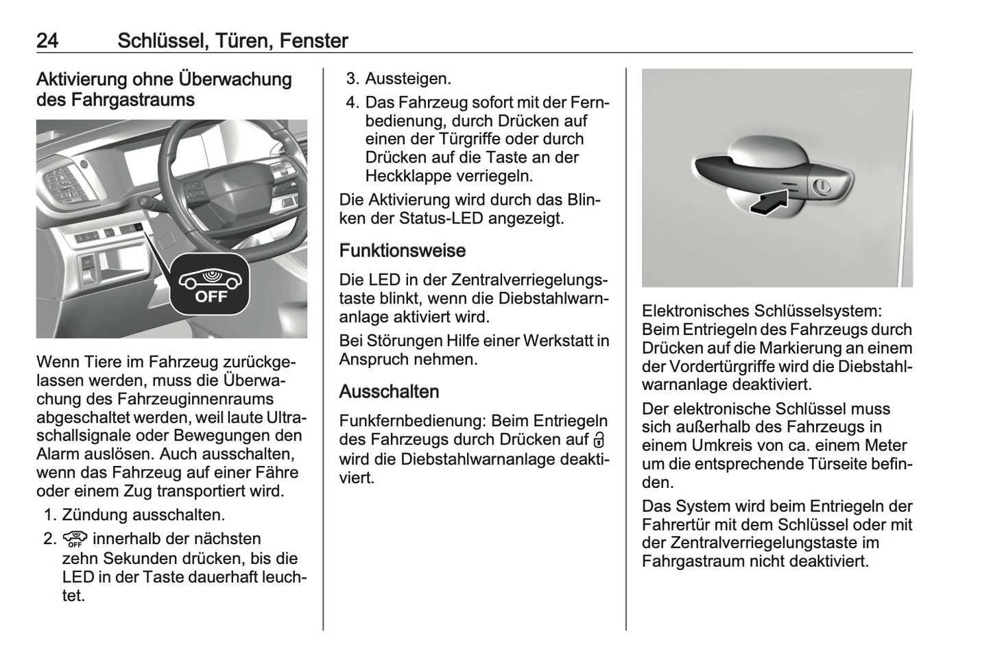2024-2025 Opel Vivaro Bedienungsanleitung | Deutsch